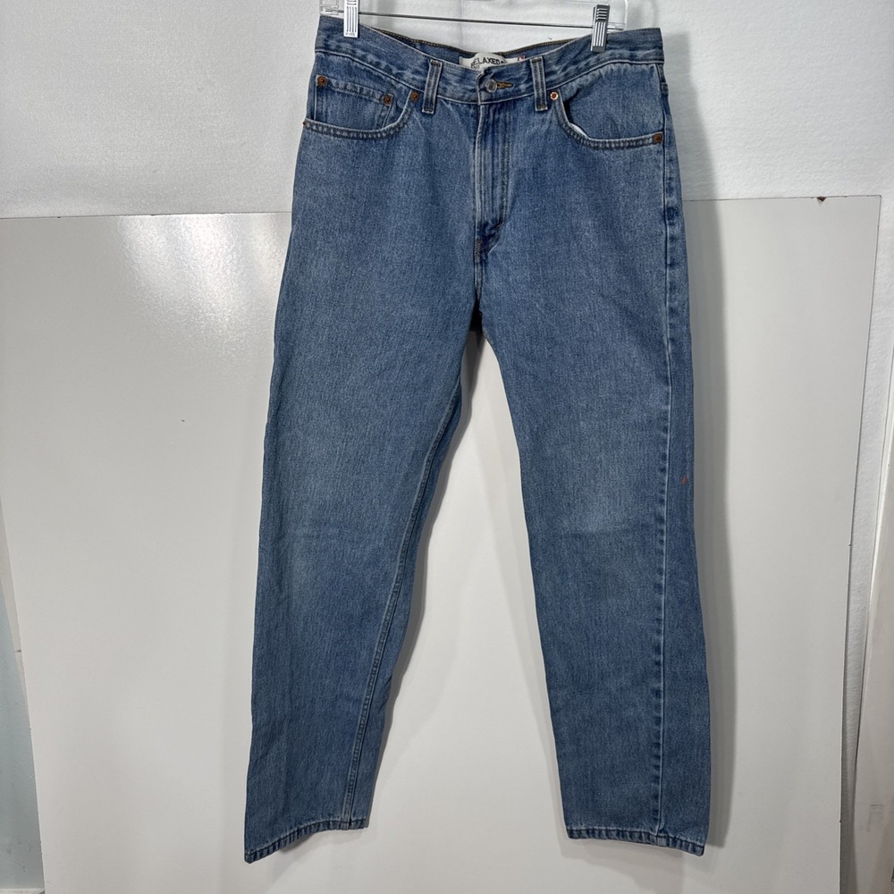 Levi Strauss 550 Relaxed Fit Tapered Leg Medium Wash Blue Denim Jeans Mens 31x31